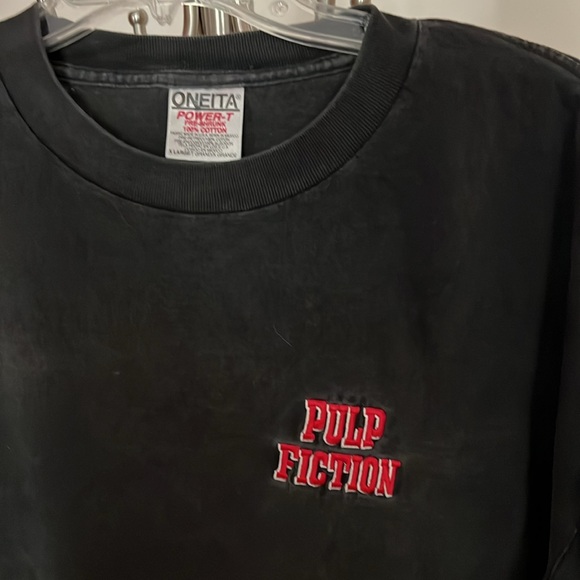 PULP FICTION black T shirt sz extra large VTG Original promotional merchandise - Picture 2 of 5